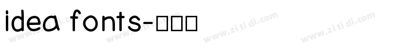 idea fonts字体转换